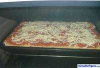 pizza en el horno